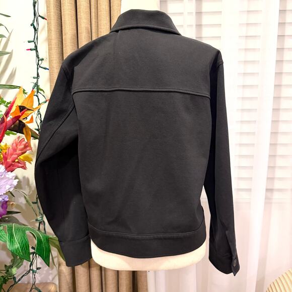 Uniqlo Jersey Relaxed Jacket in Black - Picture 4 of 8